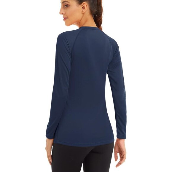 Women's UPF 50+ Long Sleeve Sun Protection Shirt Lightweight Moisture Wicking - Picture 2 of 5